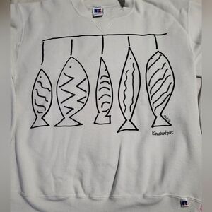 Vintage Russell Athletic Pullover Kennebunkport Printed Sweatshirt SzeL